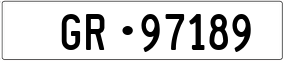 Trailer License Plate